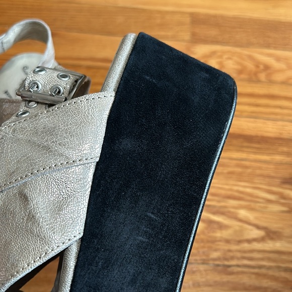 Free People Metallic Leather Platform Sandals - Picture 8 of 11